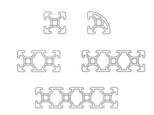 20 Series T-Slot Aluminium Extrusion Profile