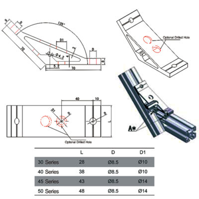 Bracket – HOONLY Aluminium Profile